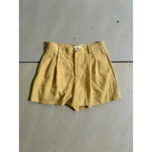 VINCE Women's Yellow High Waist Dress Shorts Size 6